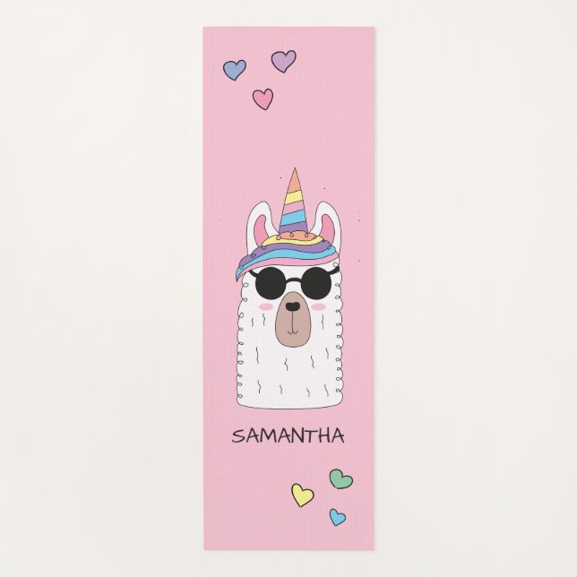 Tapis De Yoga Llamacorn Alpaca Llama (Devant)