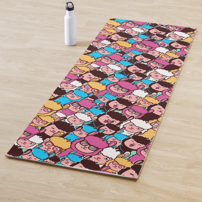 Tapis De Yoga Llamas (En situation)