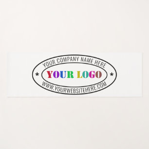 Tapis De Yoga Logo d'entreprise personnalisé et timbre texte Yog