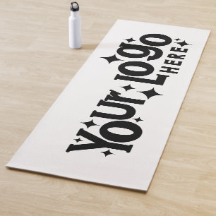 Tapis De Yoga Logo d'entreprise personnalisé Promotionnel Noir B