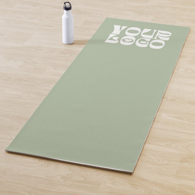 Tapis De Yoga Logo personnalisé Sage Green Promotion Business (En situation)