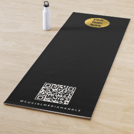 Tapis De Yoga Logo professionnel QR Code Yoga Studio Promotionne