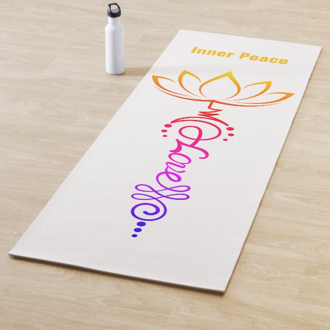 Tapis De Yoga Lotus Design (En situation)