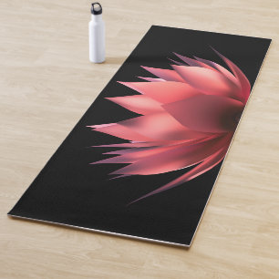Tapis De Yoga Lotus élégant noir