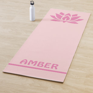 Tapis De Yoga Lotus personnalisé avec votre nom