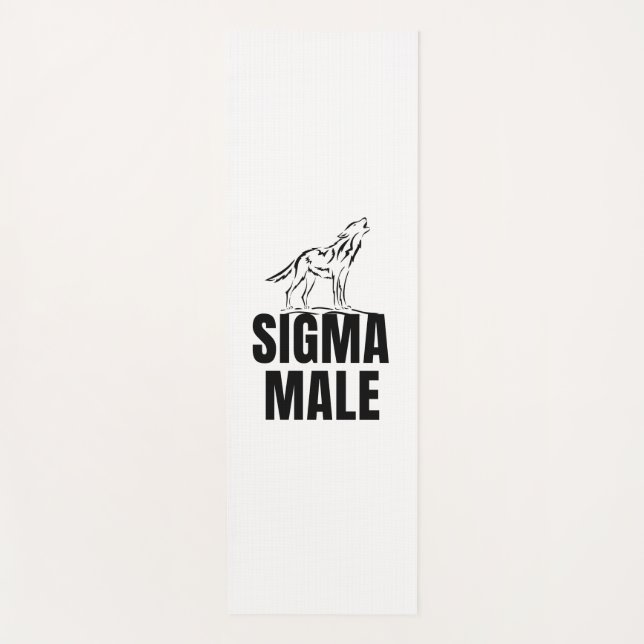 Tapis De Yoga Loup solitaire masculin de Sigma (Devant)