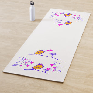 Tapis De Yoga LOVE ECHO - Comic Birds Tweetlercools 3