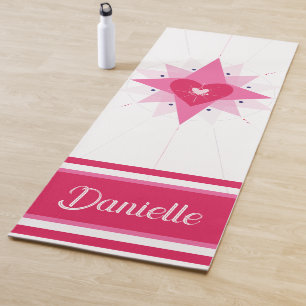 Tapis De Yoga Love Heart Illustration Yoga Mat
