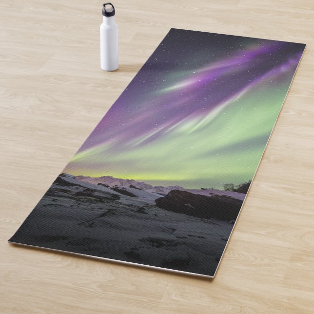 Tapis De Yoga Lumières du Nord (En situation)