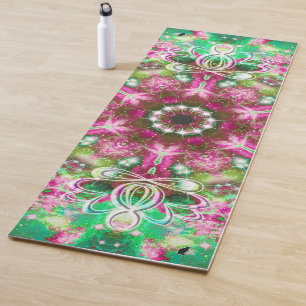 Tapis De Yoga Lumineuse Zen Lotus Star Kaleid