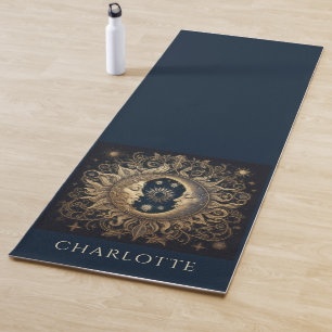 Tapis De Yoga Lune solaire céleste personnalisée