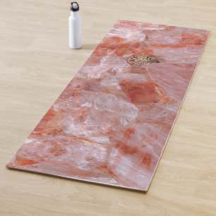 Tapis De Yoga Luxe Zen Pink Hematoid Quartz