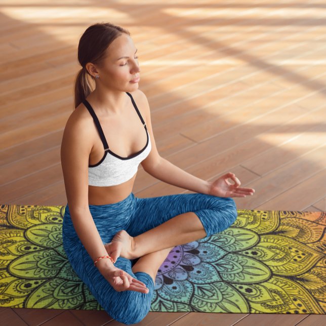 Tapis De Yoga Main tirée Mandela 1 (Créateur téléchargé)