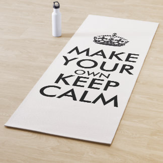 Tapis De Yoga Make your own keep calm - black poster