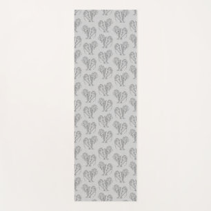 Tapis De Yoga Manates de tatouage tribaux noirs et blancs