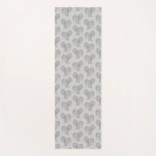 Tapis De Yoga Manates de tatouage tribaux noirs et blancs
