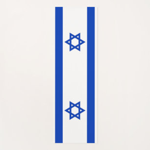 Tapis De Yoga Manats patriotiques de yoga avec drapeau d'Israël