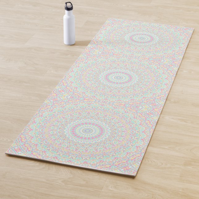 Tapis De Yoga Mandala coloré (En situation)