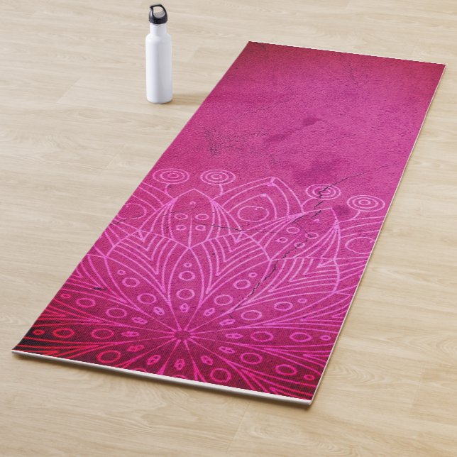 Tapis De Yoga Mandala de yoga personnalisé (En situation)