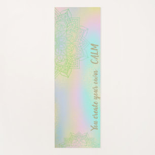 Tapis De Yoga Mandala Holographic-Vous Créez Votre Propre Calme