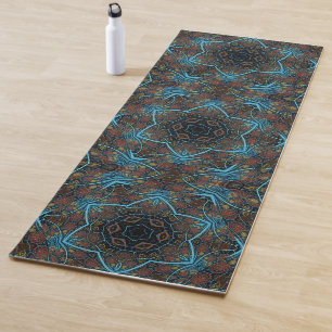 Tapis De Yoga Mandala Rosette Boho Bohemian Style Dandy Motif