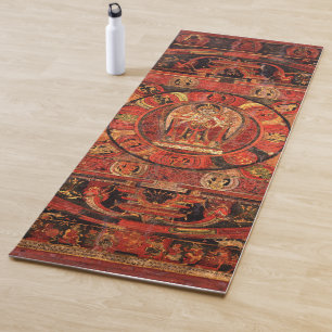 Tapis De Yoga Mandala Thangka d'Amogapasha
