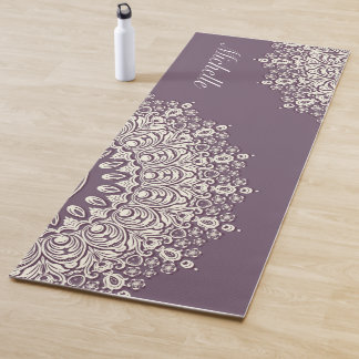 Tapis De Yoga Mandala Yoga Mat avec nom, personnalisable, person
