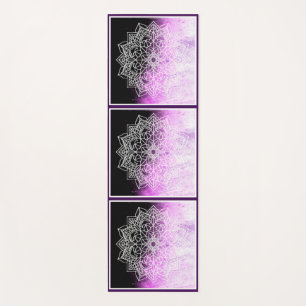 Tapis De Yoga Mandala zen abstrait violet