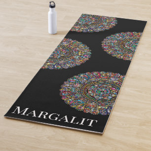 Tapis De Yoga Mandalas Arc-en-Ciel Mandala Relaxation Pilates