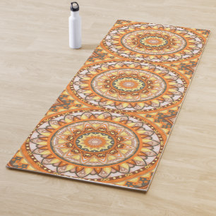 Tapis De Yoga Mandalas d'automne Méditation Chaud Fitness Boho