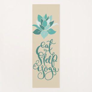 Tapis De Yoga Mangez le Yoga Lotus