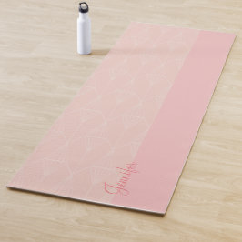 Tapis De Yoga Manteau de Yoga rose personnalisé