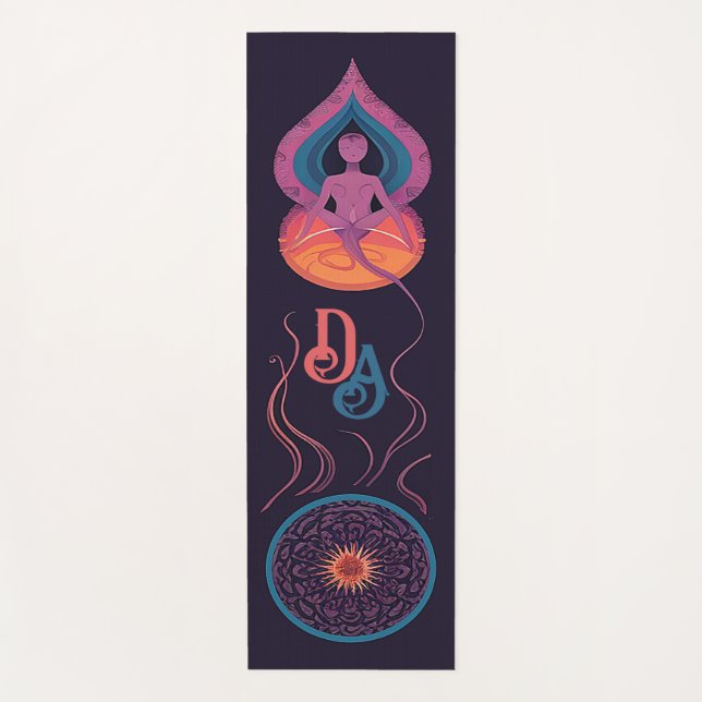 Tapis De Yoga Manteaux de yoga monogramme personnalisés (Devant)