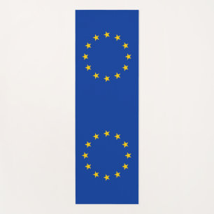 Tapis De Yoga Manteaux de Yoga patriotique avec drapeau d'Europe