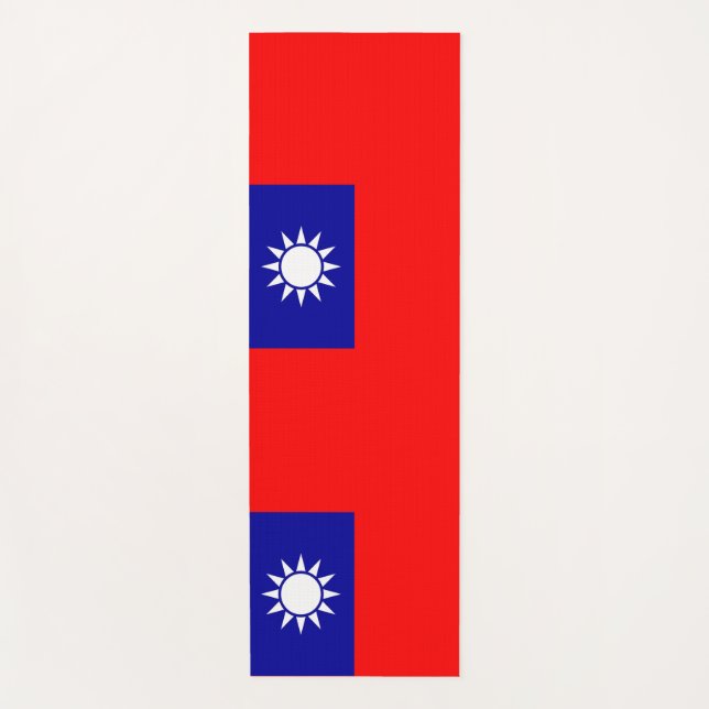 Tapis De Yoga Manteaux patriotiques de yoga avec drapeau de Taïw (Devant)