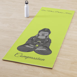 Tapis De Yoga Mantra de dessin bouddhiste Avalokiteshvara Kuan Y