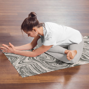 Tapis De Yoga marbre abstrait