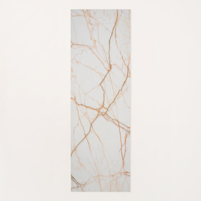 Tapis De Yoga Marbre blanc et Brown (Devant)