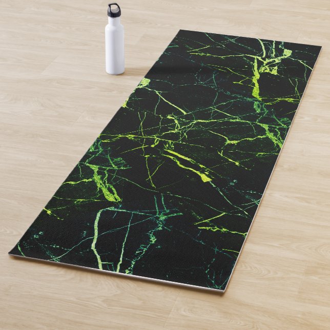 Tapis De Yoga Marbre vert clair (En situation)