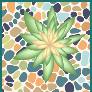 Tapis De Yoga Mat de remise en forme Plante vert botanique