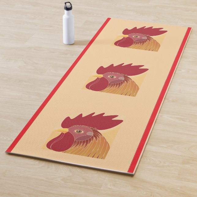 Tapis De Yoga Mat de yoga au coq (En situation)