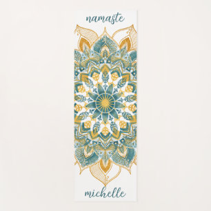 Tapis De Yoga Mat de Yoga Mandala en or