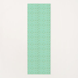 Tapis De Yoga Mat de Yoga vert à la menthe avec Accents d'or - é