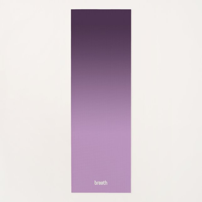 Tapis De Yoga Mat-flux violet Ombre en couleur, sol en calme (Devant)
