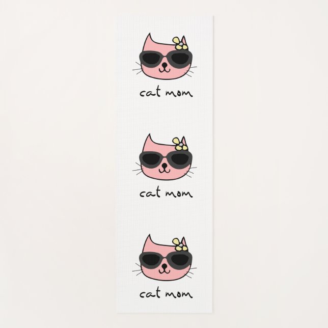 TAPIS DE YOGA MATS DE YOGA CAT MOM (Devant)