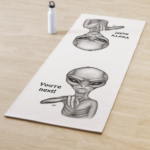 Tapis De Yoga Mauvais Alien, Tu es le prochain !