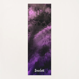 Tapis De Yoga Méditation du nom personnalisé foncé violet