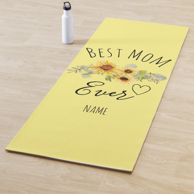 Tapis De Yoga Meilleure maman jamais, cadeau personnalisé Fête d (En situation)