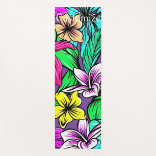 Tapis De Yoga Mélange de fleurs tropicales Thunder_Cove