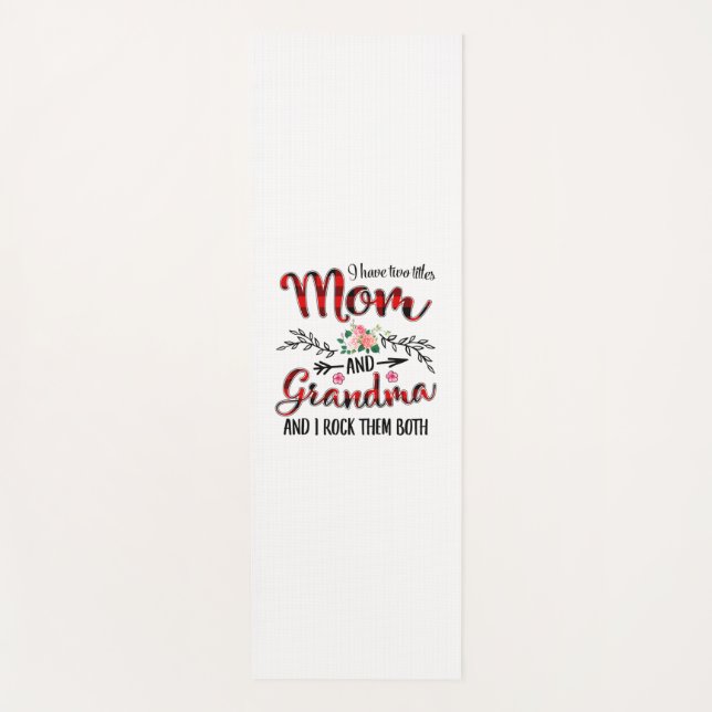 Tapis De Yoga Mère Maman Et Grand-Mère Anniversaire (Devant)